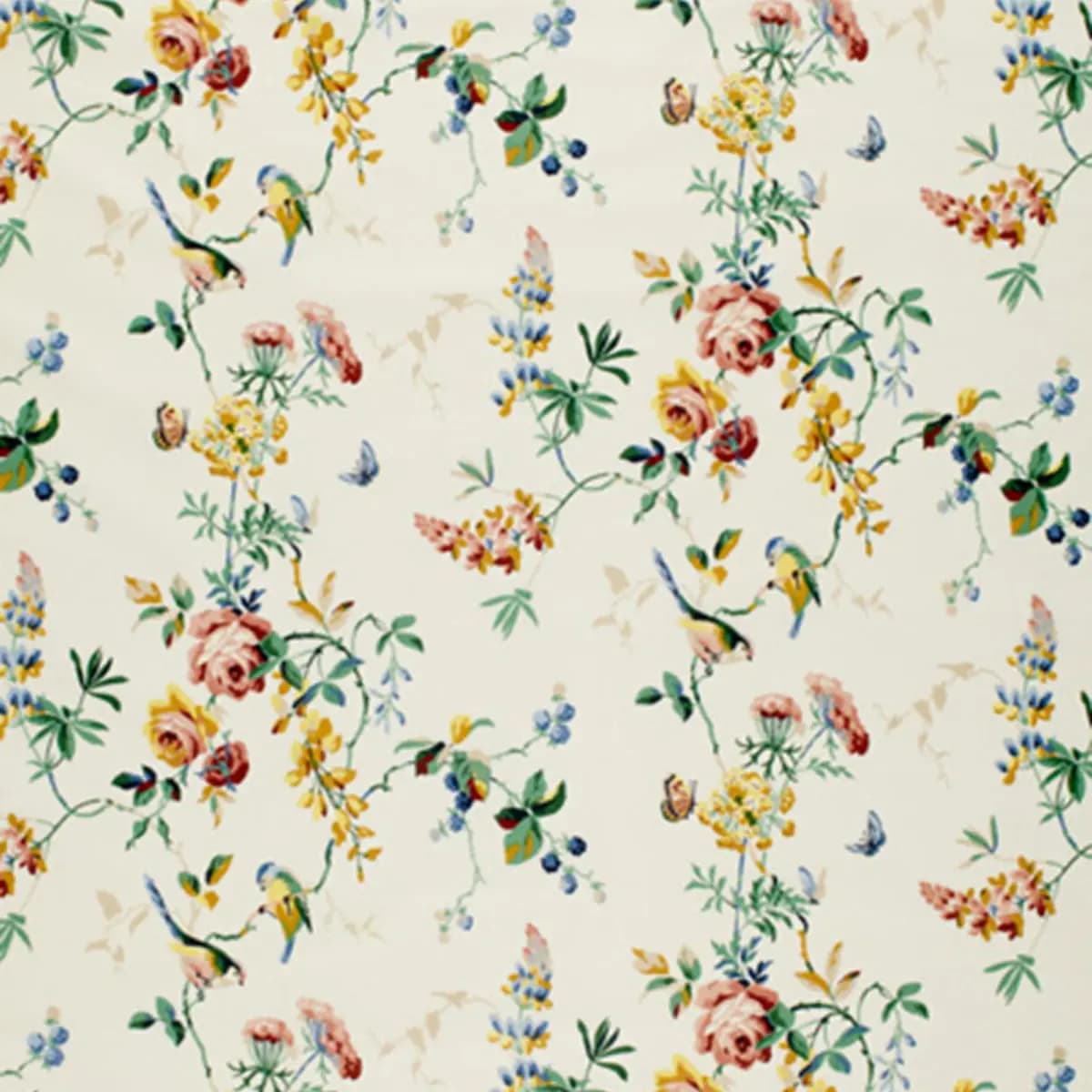 CHICKADEE FLORAL_ PRIMARY