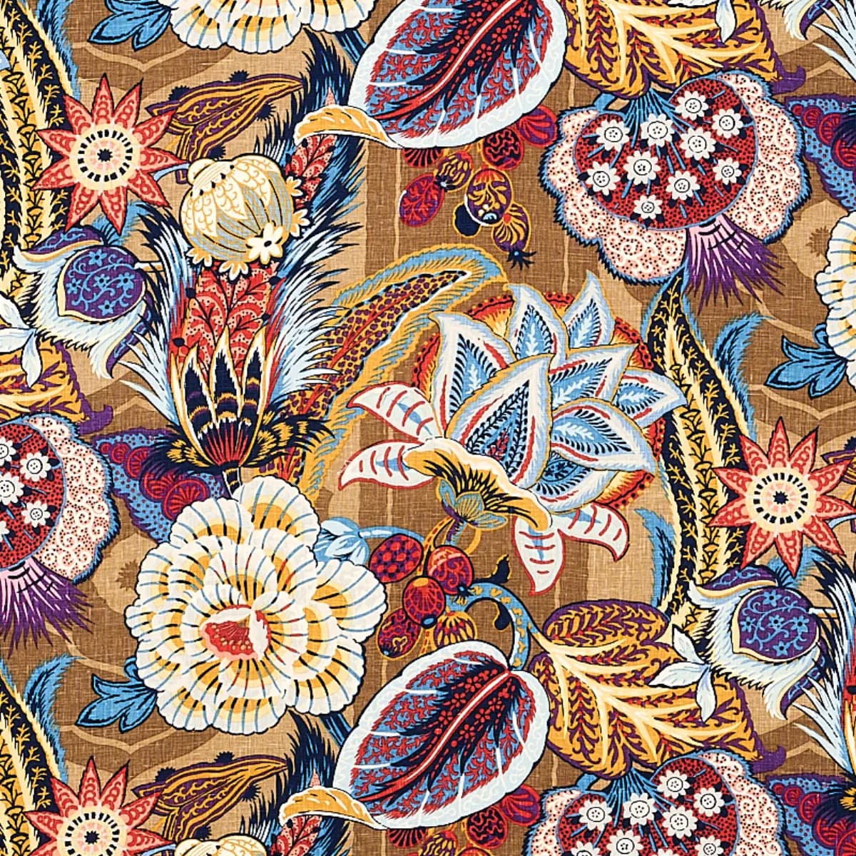 ZANZIBAR LINEN PRINT_ CERULEAN