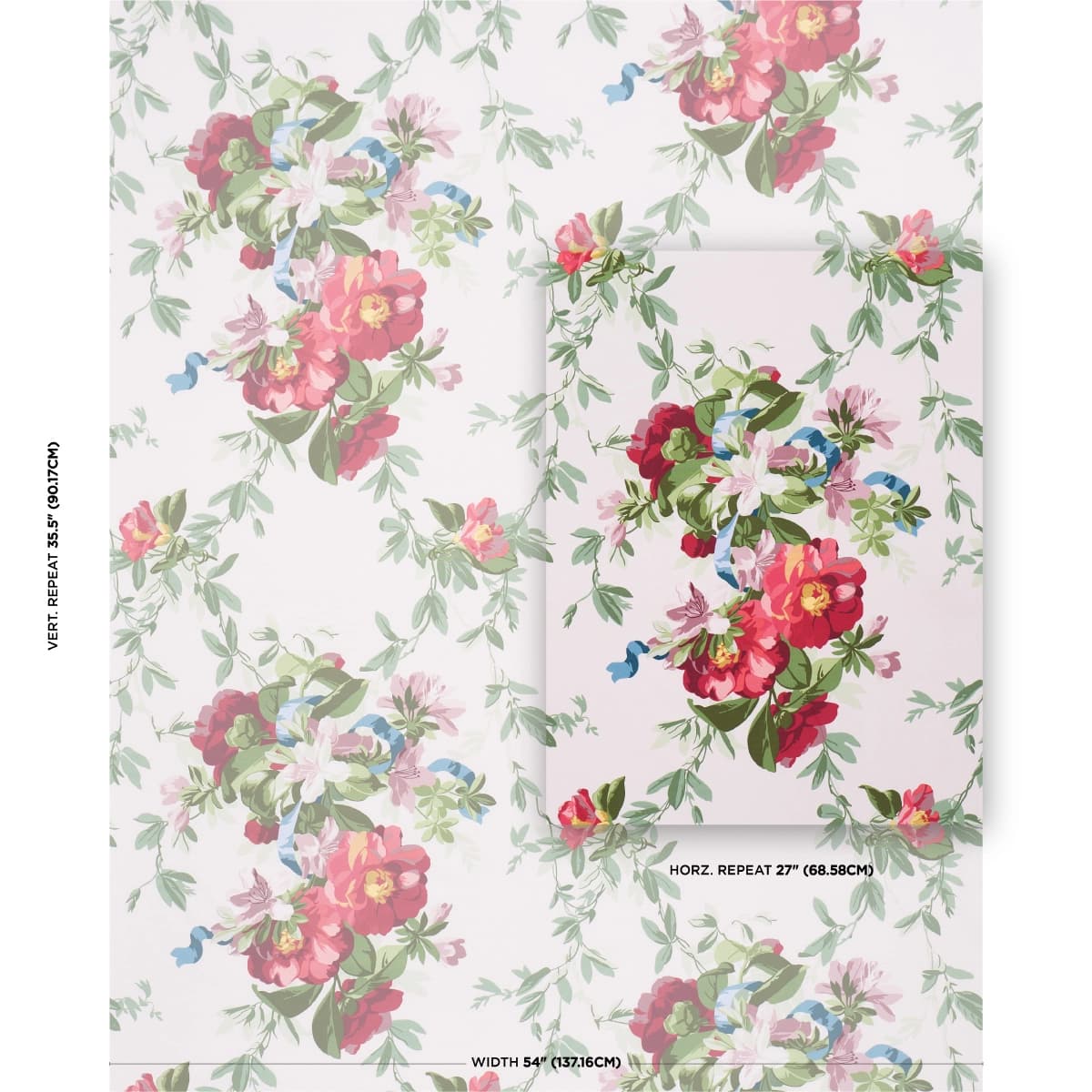 ELLESMERE RIBBON FLORAL_ IVORY
