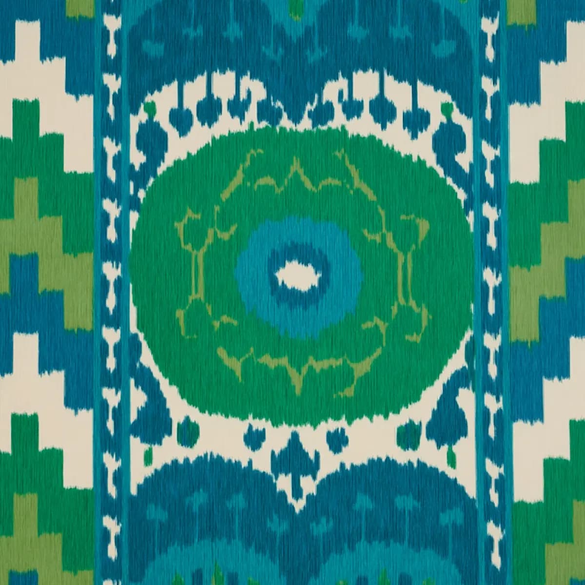 SAMARKAND IKAT II_ EMERALD