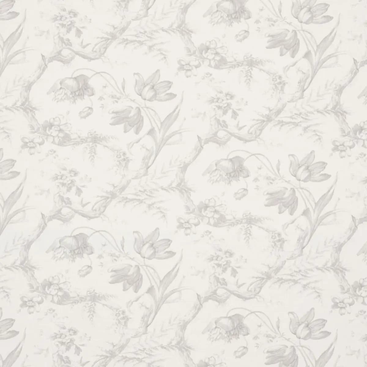 TOILE DE FLEURS_ GRISAILLE