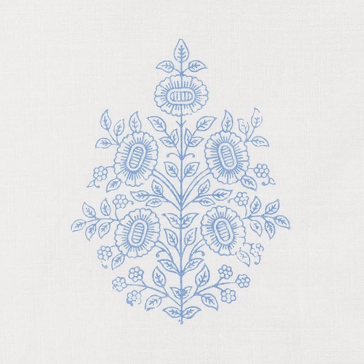 ASARA FLOWER SHEER_ BLUE