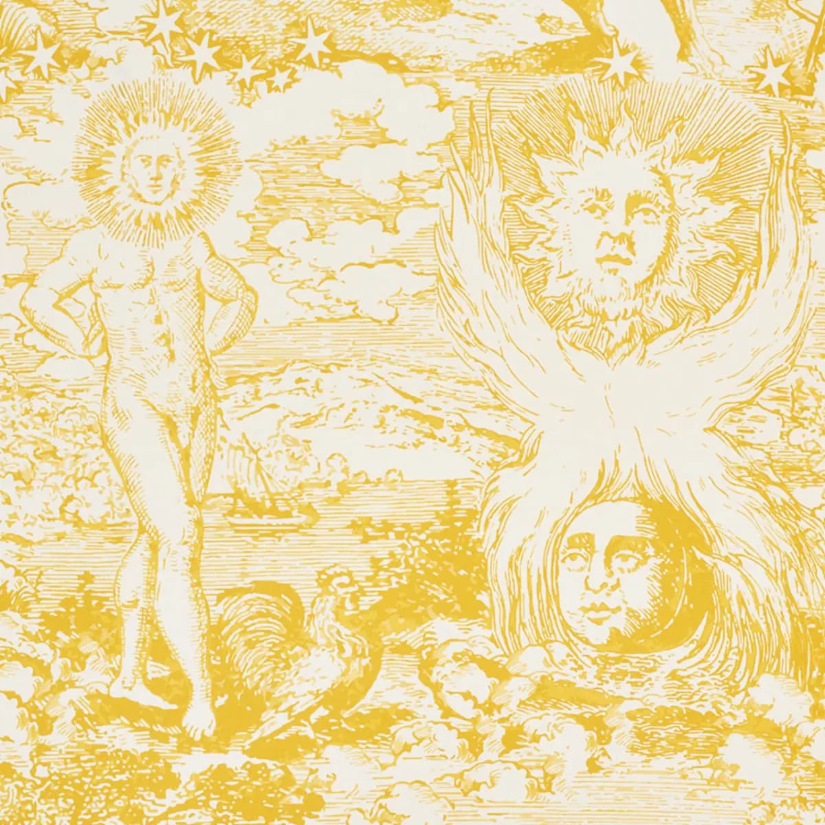 MODERN TOILE_ YELLOW