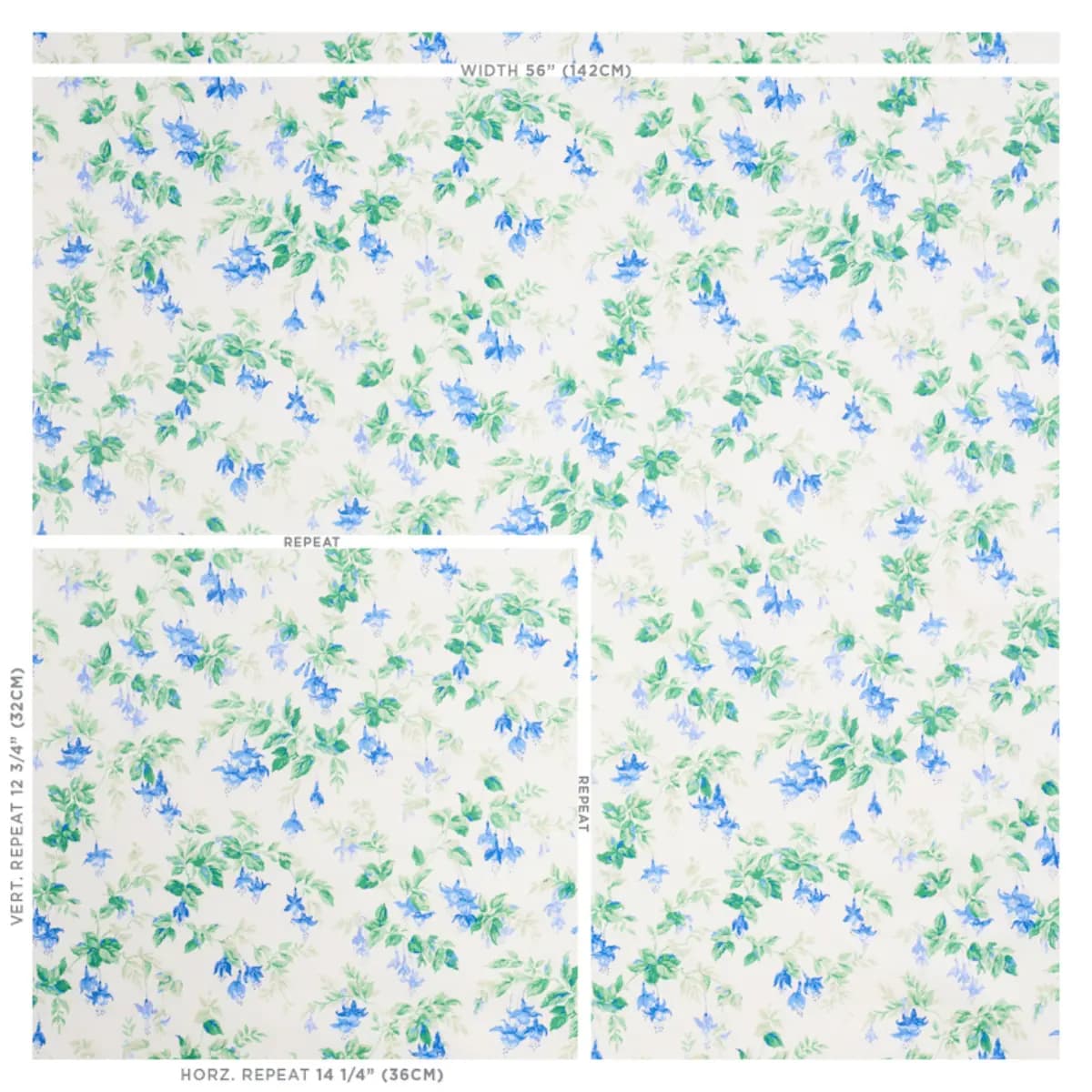 GARDEN GATE CHINTZ_ COBALT