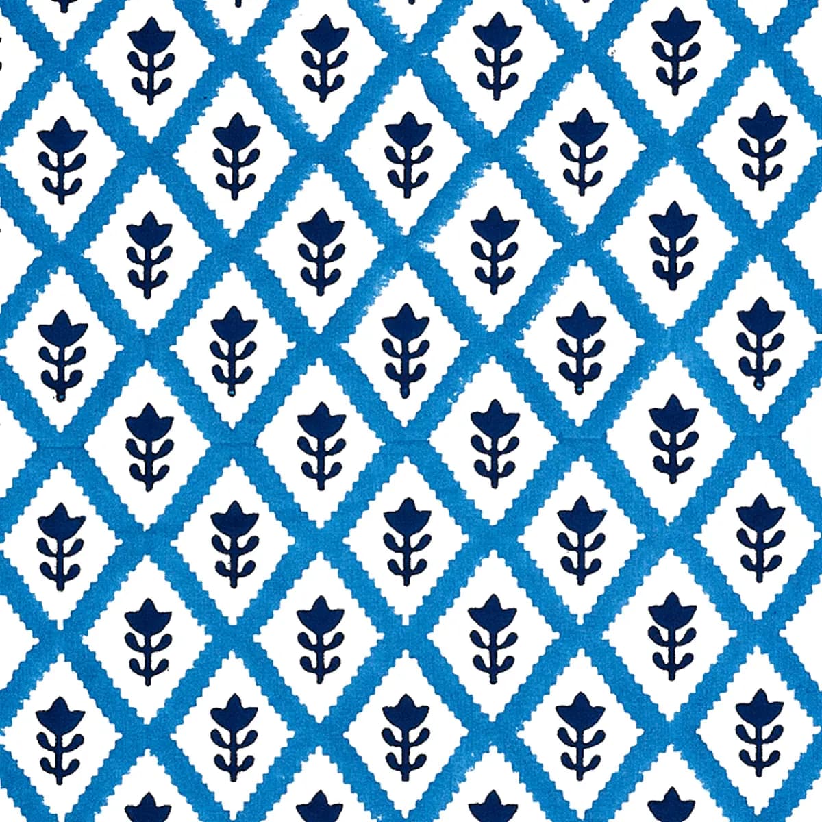 BUTI HAND BLOCK PRINT_ BLUE