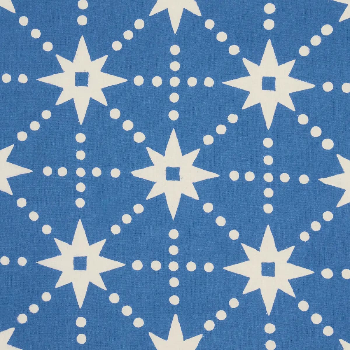 STARS HAND BLOCK PRINT_ BLUE