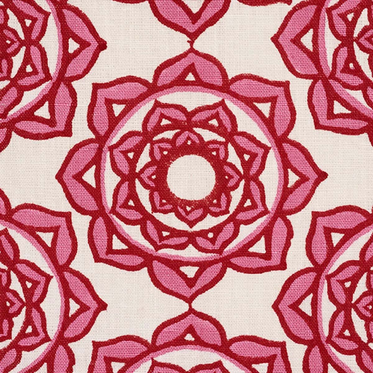 ROSE HAND BLOCK PRINT_ PINK