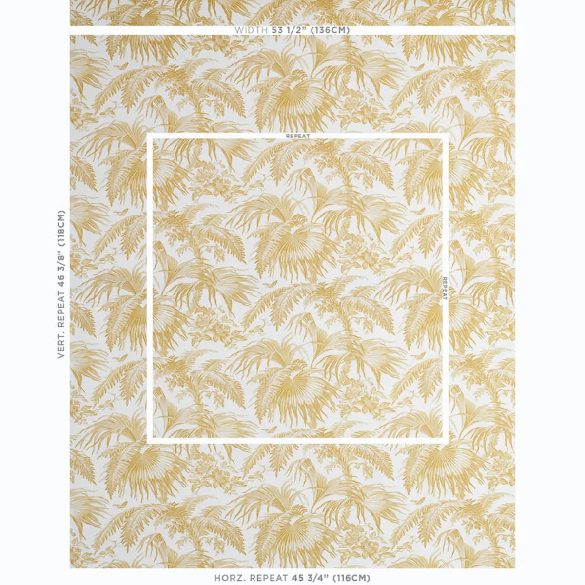 TOILE TROPIQUE_ GOLD