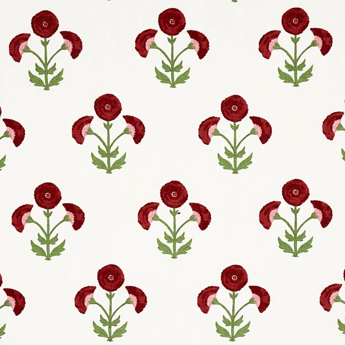 Saranda Flower Embroidery_ CARDINAL