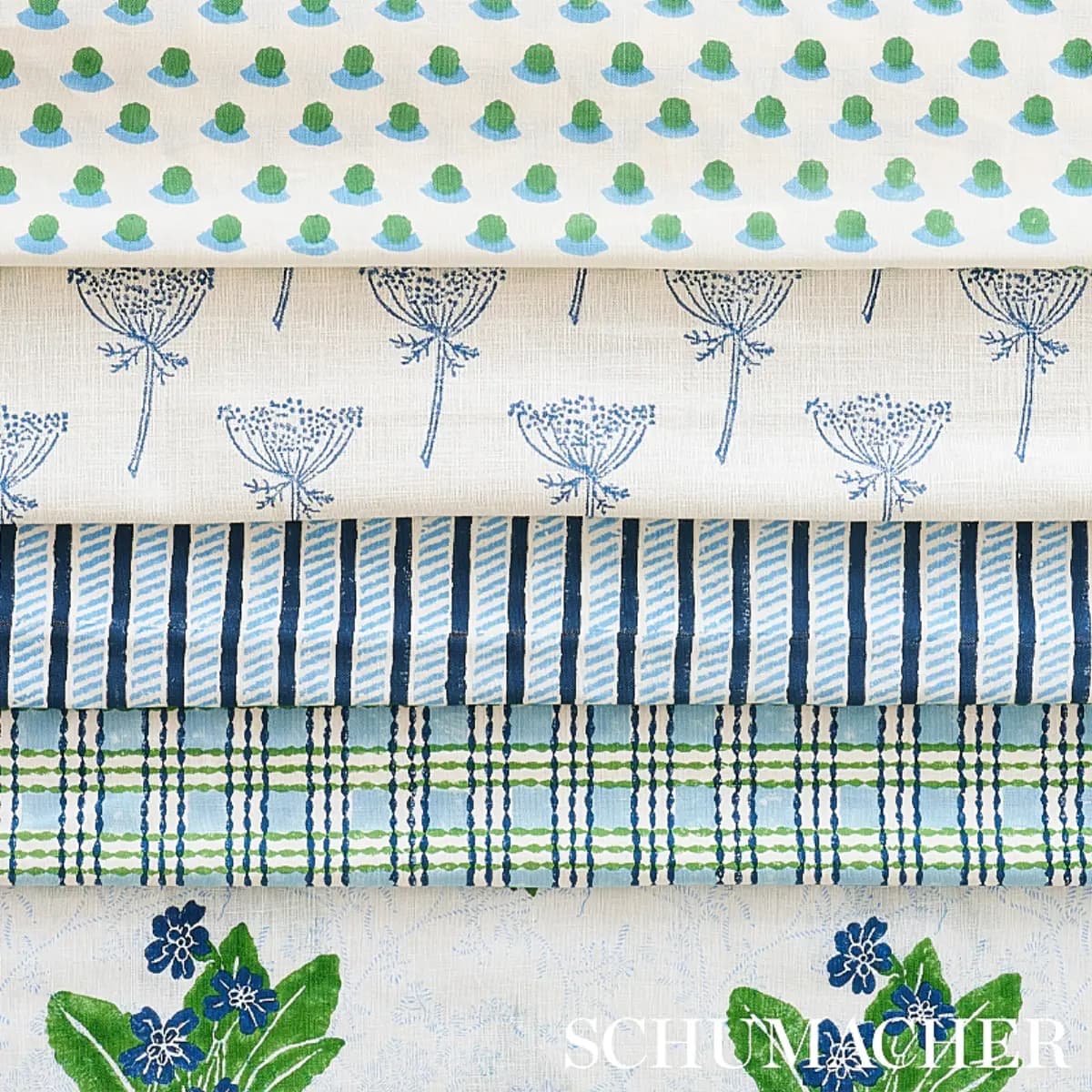 GARDEN PATH HAND BLOCK PRINT_ MIDNIGHT & SKY