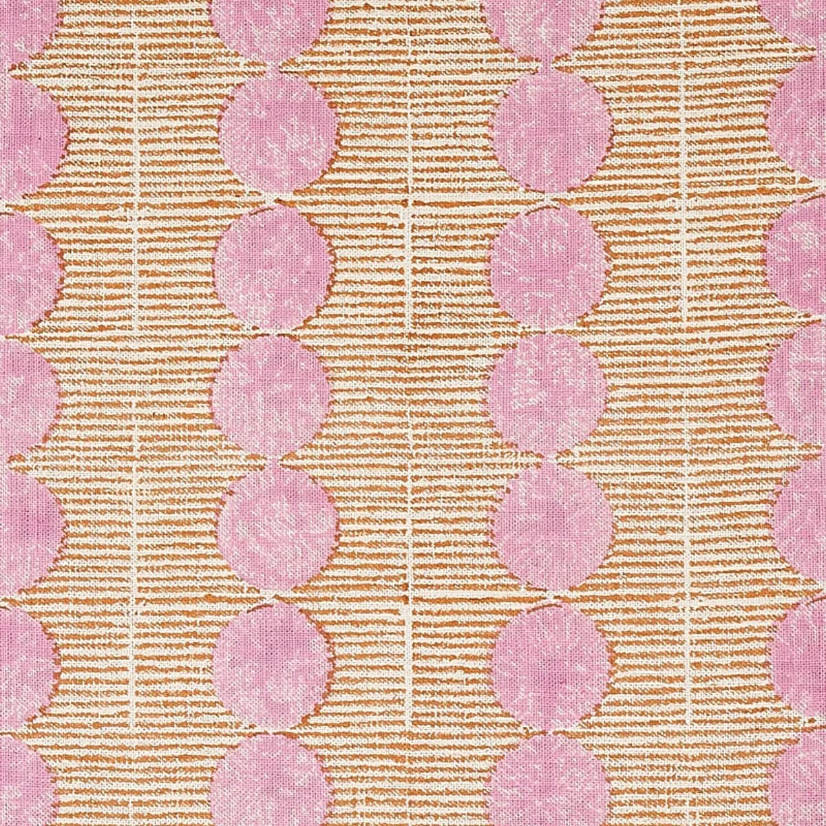 SUN RISE HAND BLOCK PRINT_ ROSE & COPPER