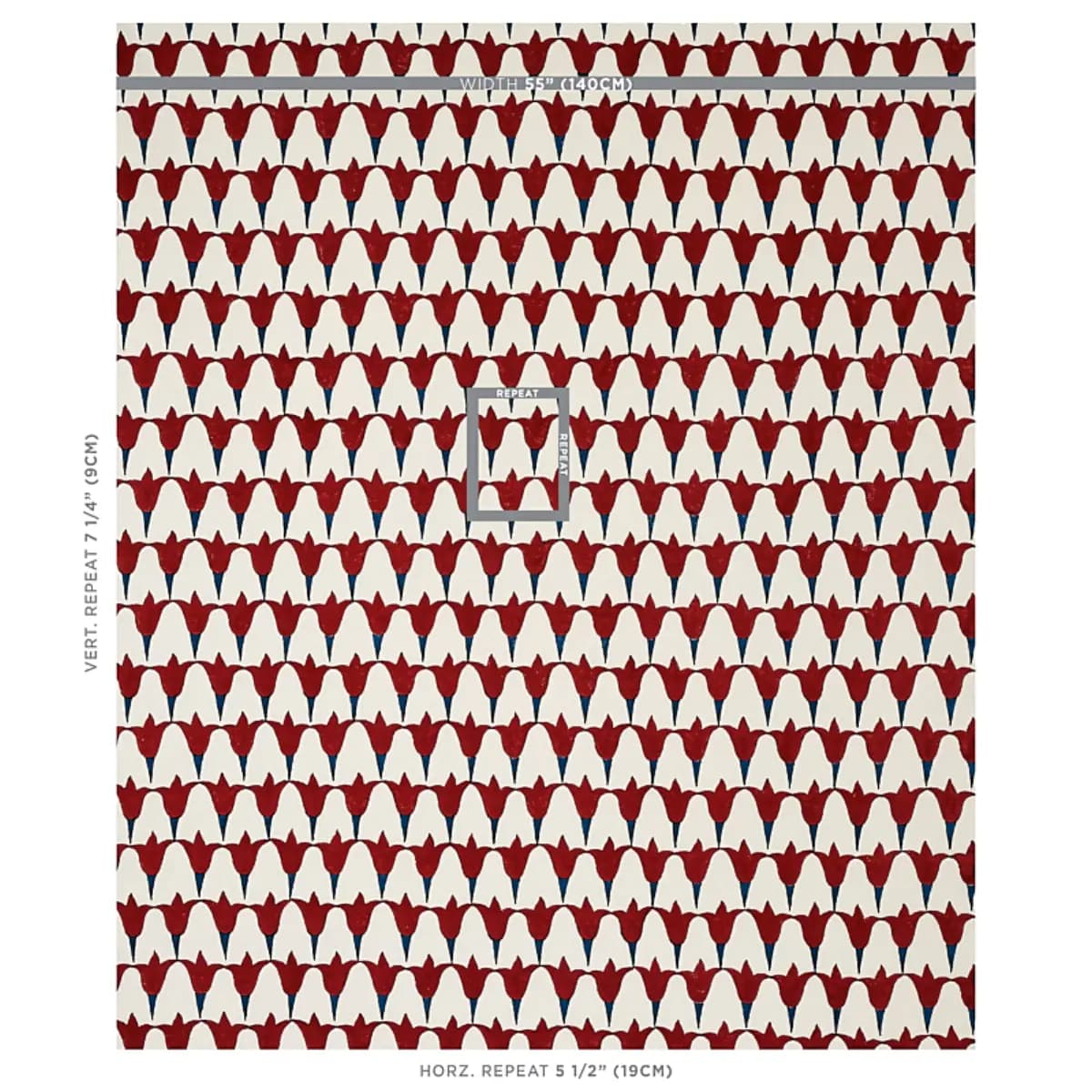 TULIP HAND BLOCK_ IRON & INDIGO