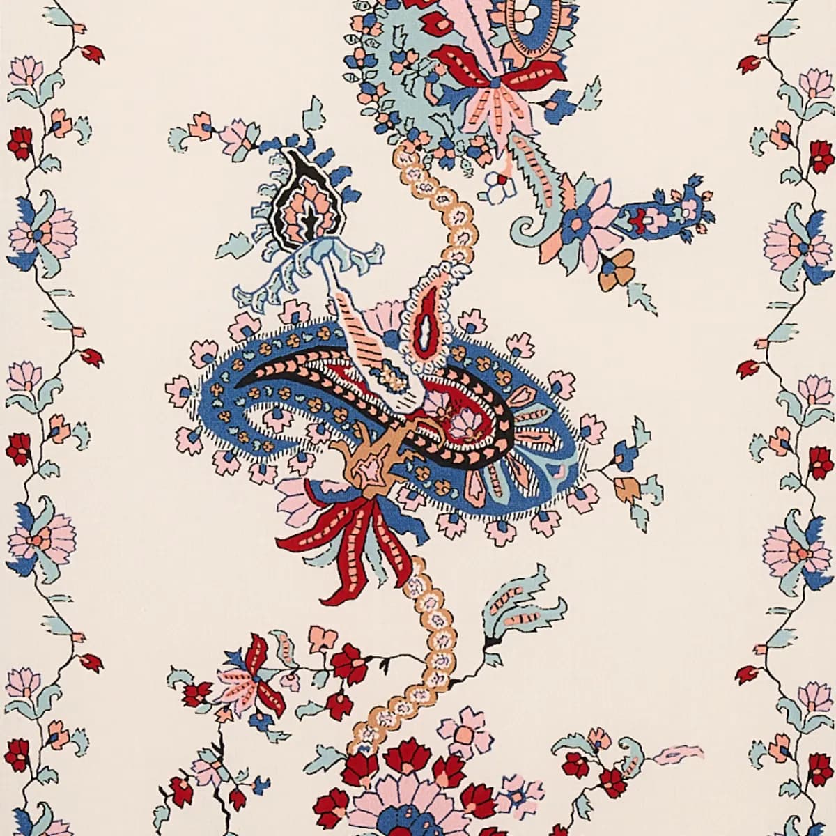 ELENA PAISLEY STRIPE_ BLUE