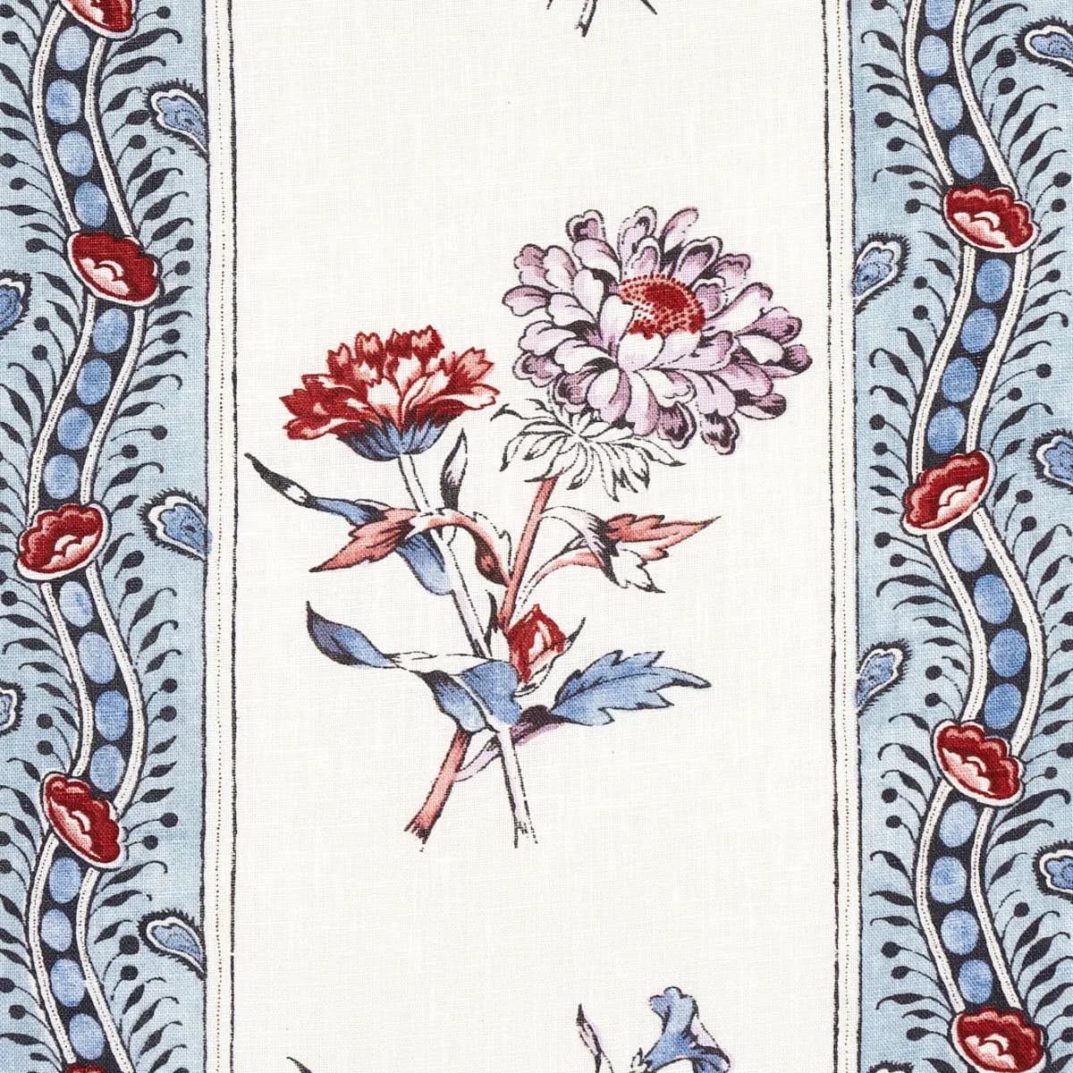 ARIANA FLORAL STRIPE_ PEARLWARE BLUE