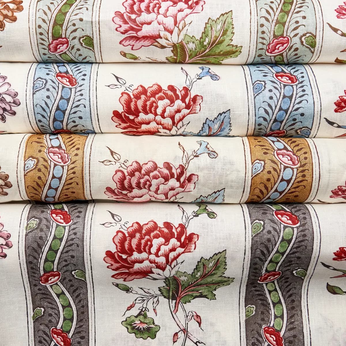 ARIANA FLORAL STRIPE_ PEARLWARE BLUE