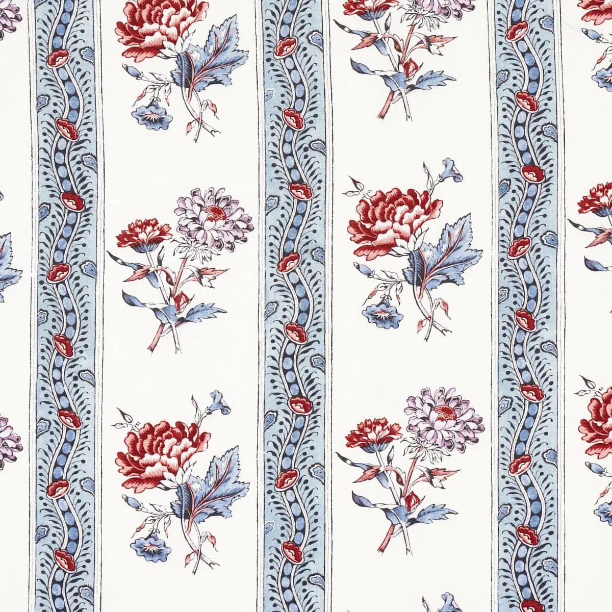 ARIANA FLORAL STRIPE_ PEARLWARE BLUE