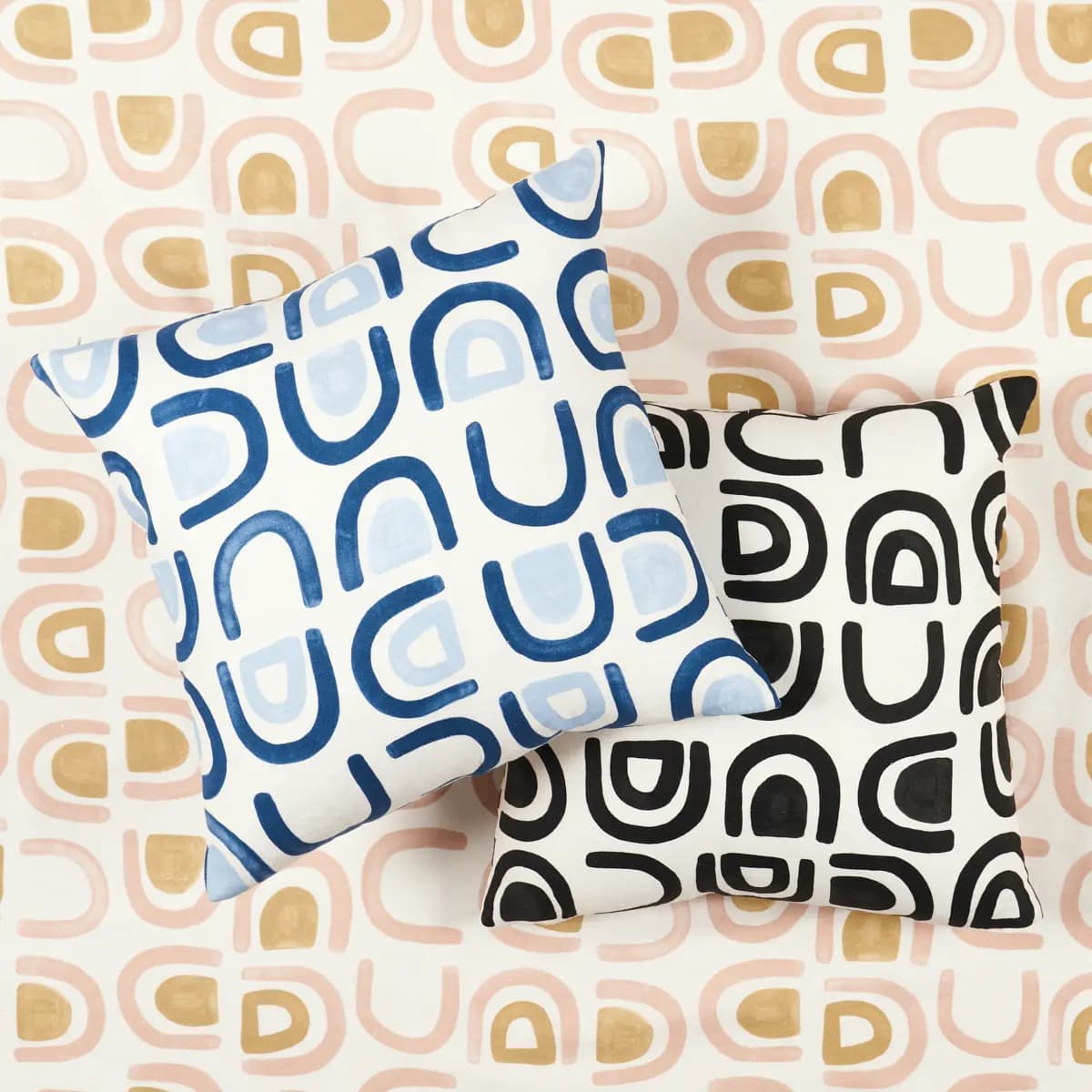 THRESHOLD PRINTED LINEN_ GINGER