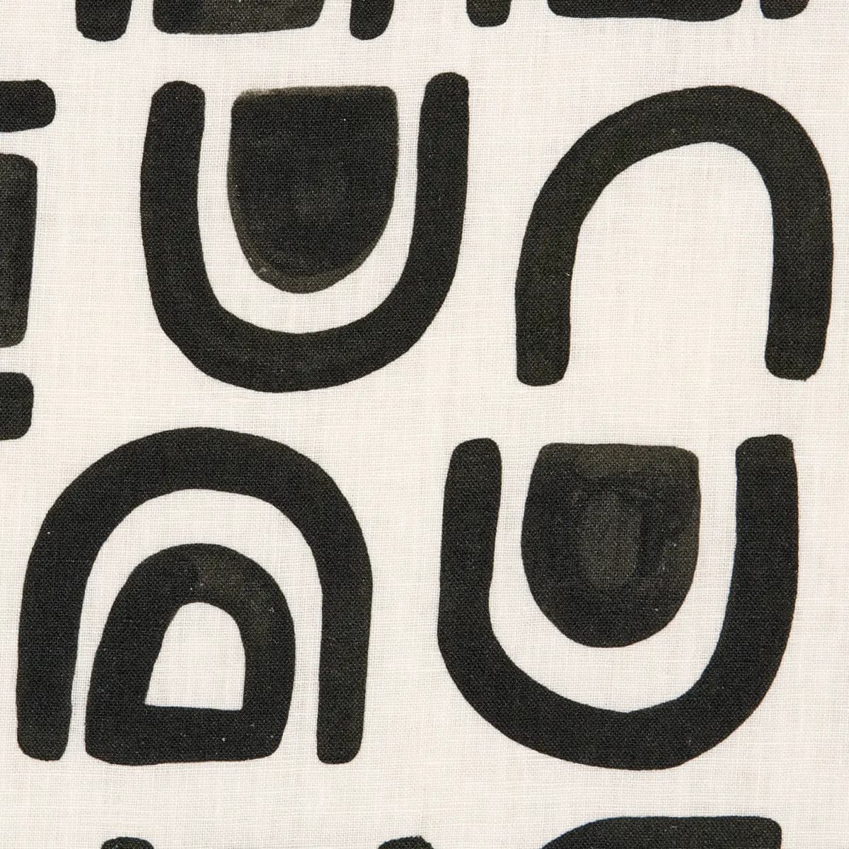 THRESHOLD PRINTED LINEN_ CARBON