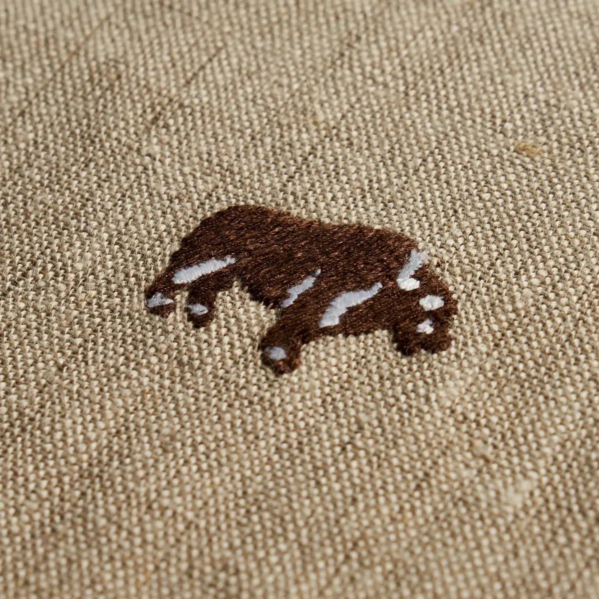 BUFFALO EMBROIDERED LINEN_ NATURAL