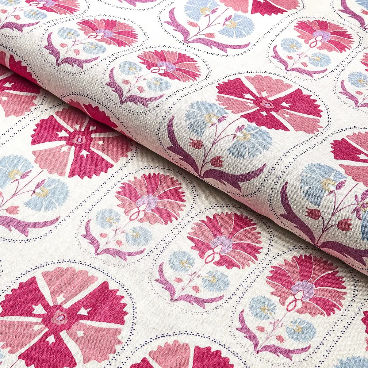 ANJUNA FLORAL LINEN PRINT_ MULBERRY