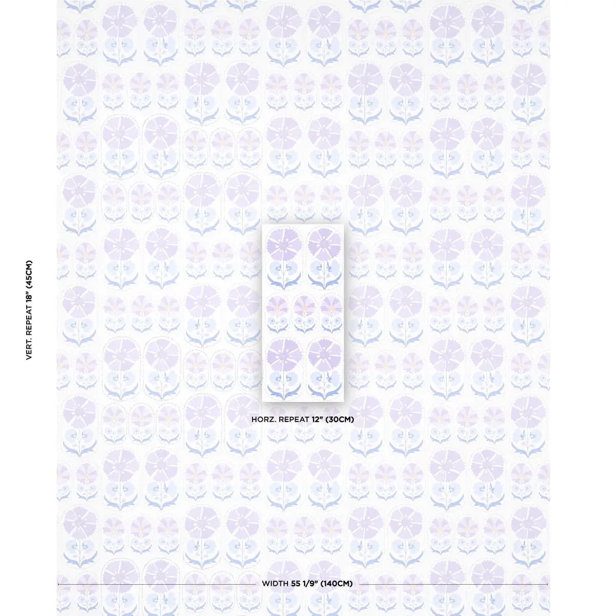 ANJUNA FLORAL LINEN PRINT_ LILAC