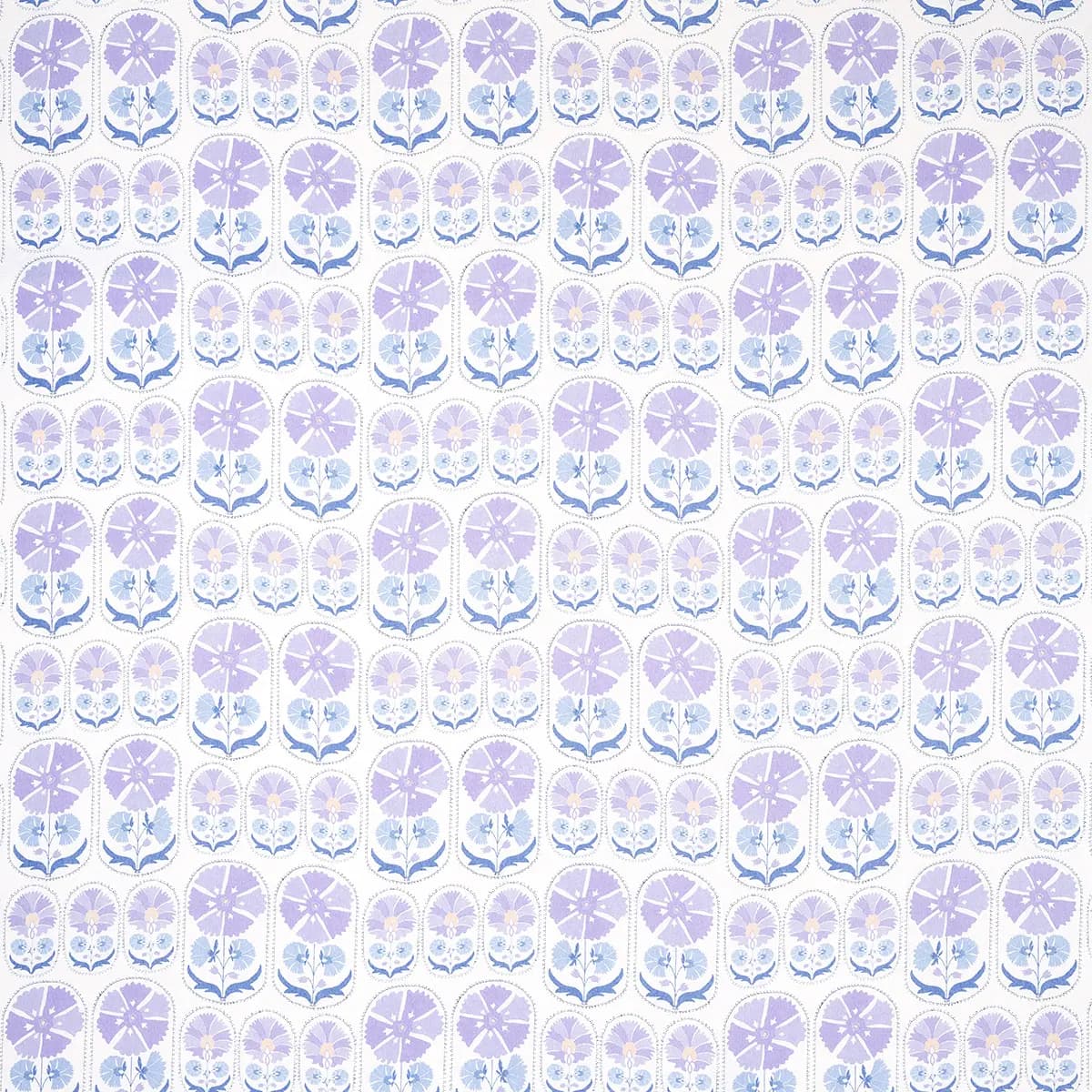 ANJUNA FLORAL LINEN PRINT_ LILAC