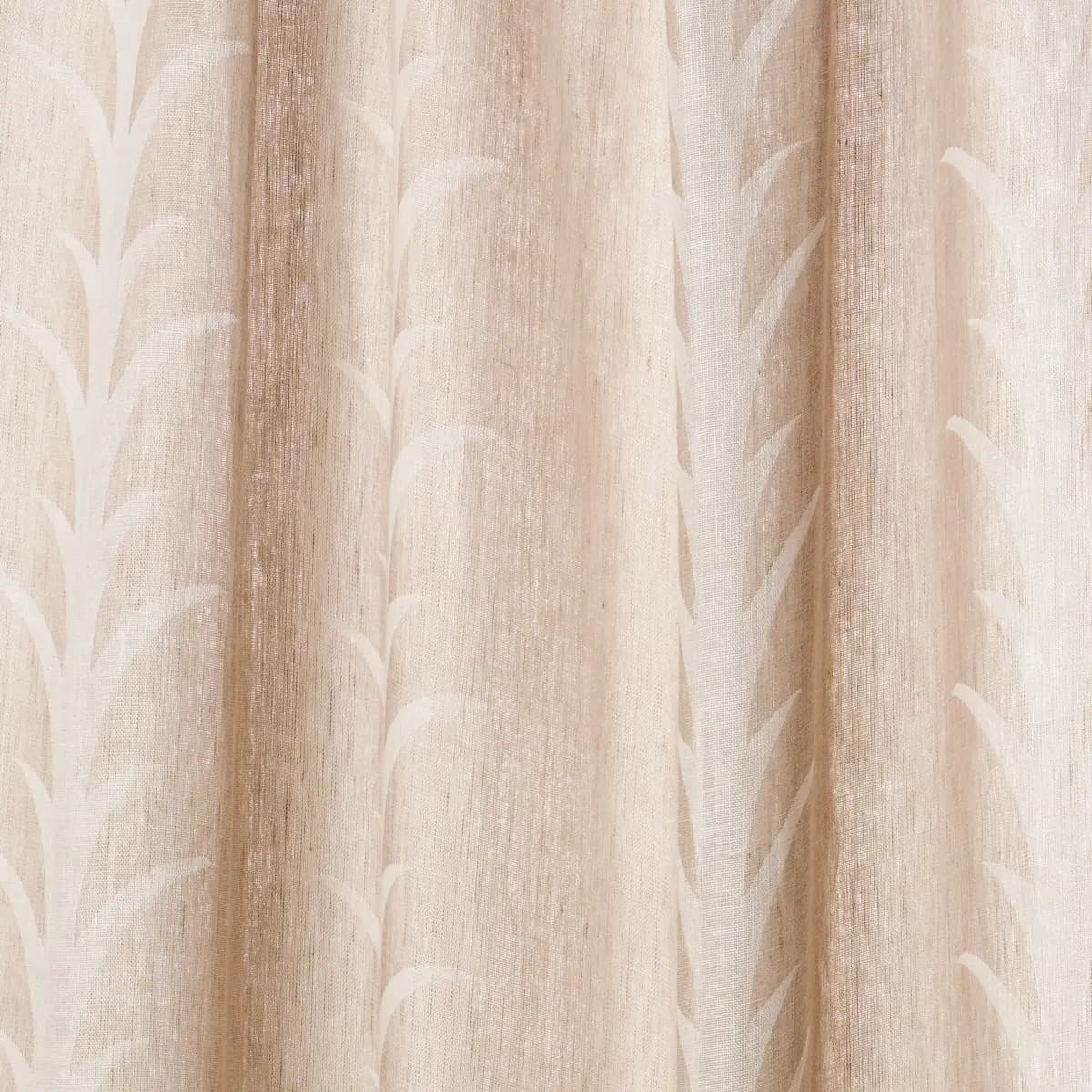 ACANTHUS STRIPE SHEER_ TAUPE