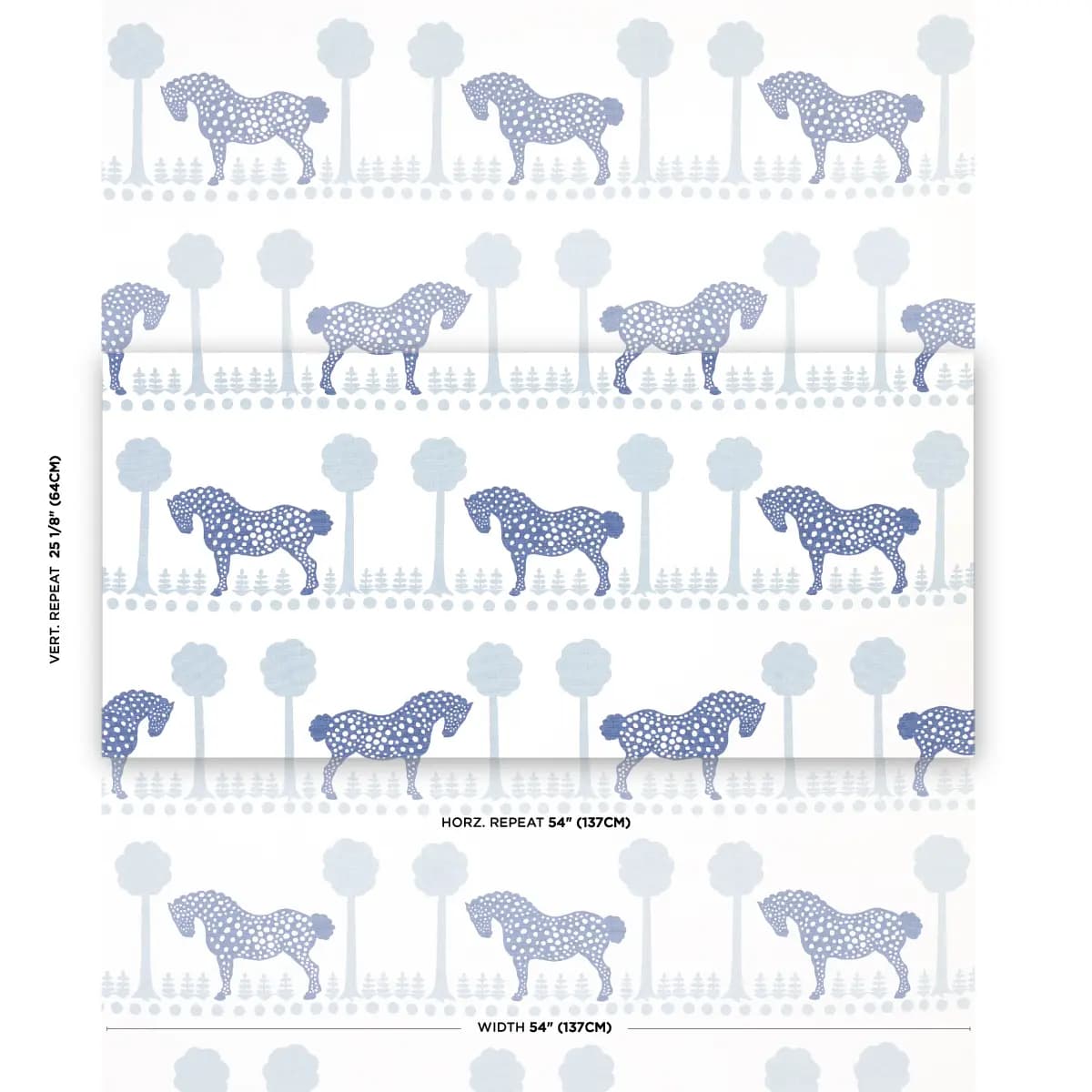 POLKA DOT PONY_ BLUE