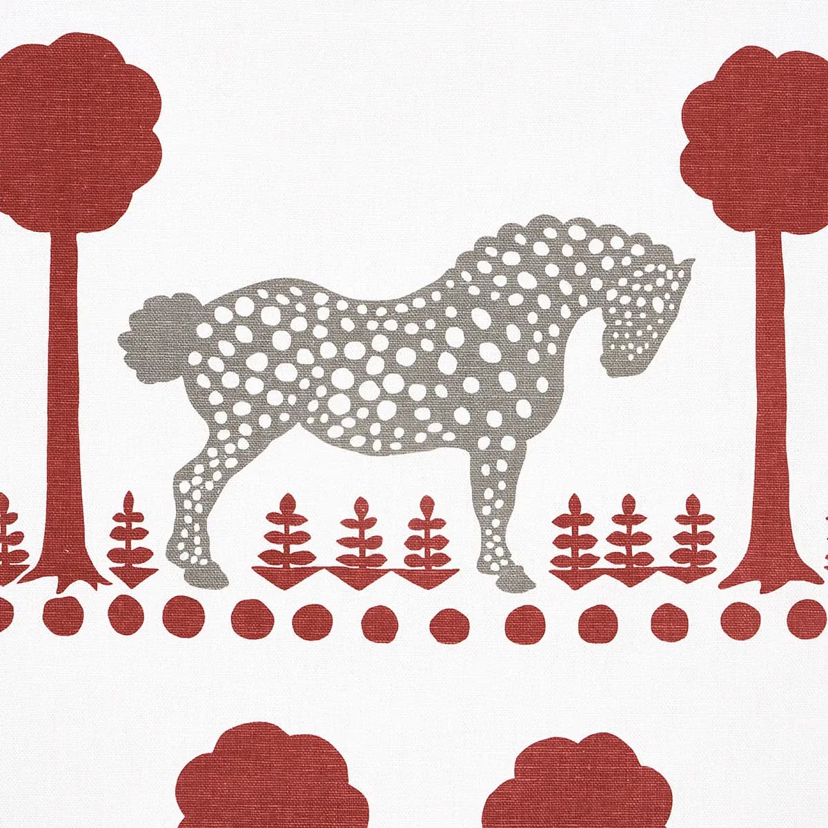 POLKA DOT PONY_ RED