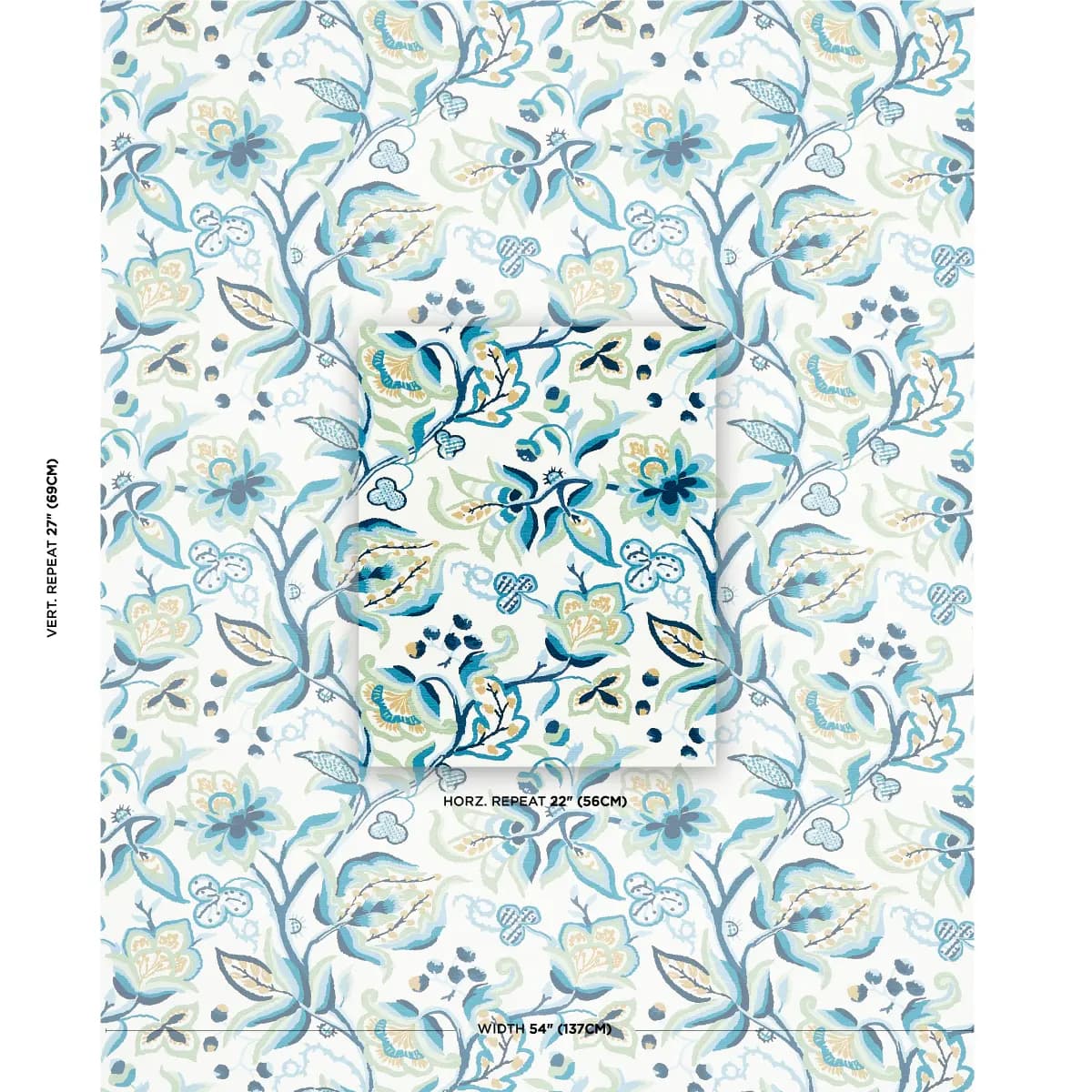 ALEXANDRA VINE LINEN_ NAVY & LEAF