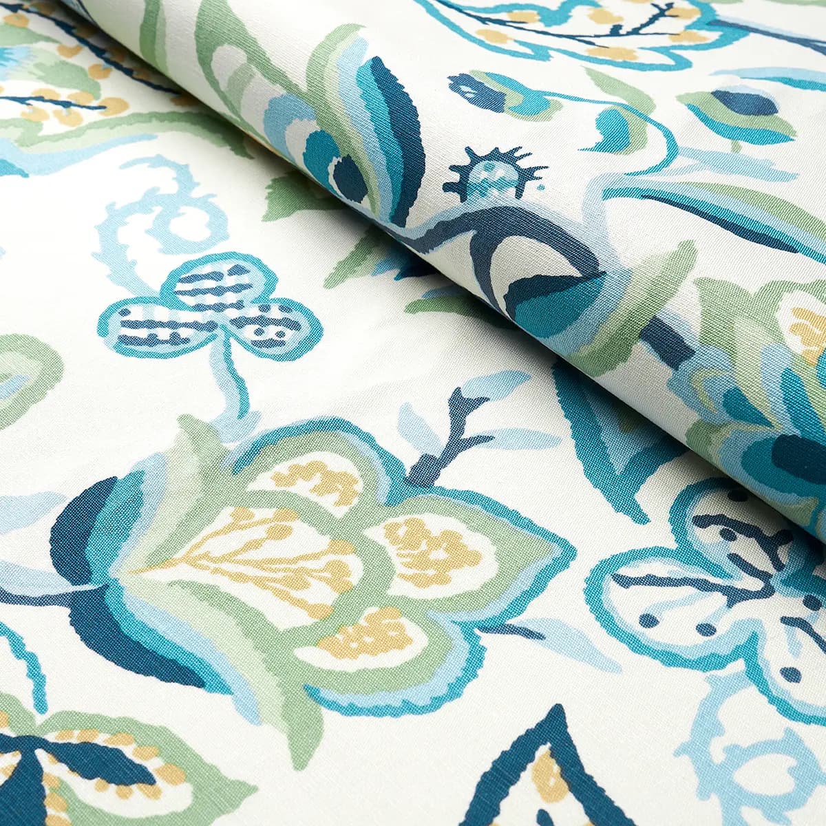 ALEXANDRA VINE LINEN_ NAVY & LEAF