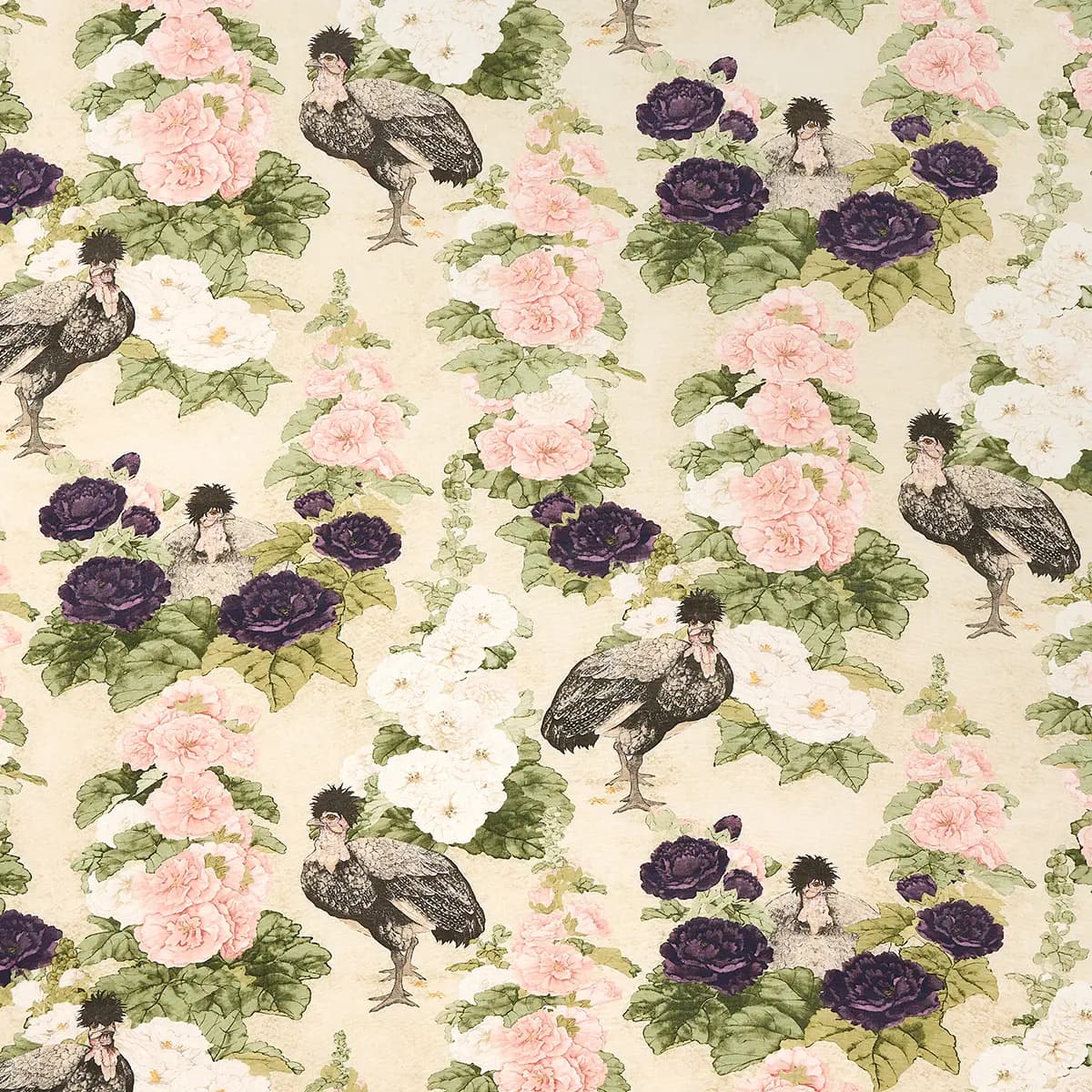LADY HOLLYHOCK_ CREME