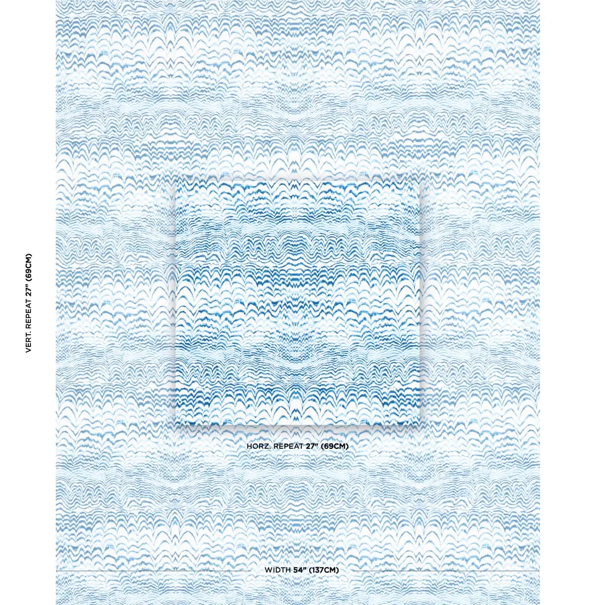 INK WAVE PRINT INDOOR/OUTDOOR_ INDIGO