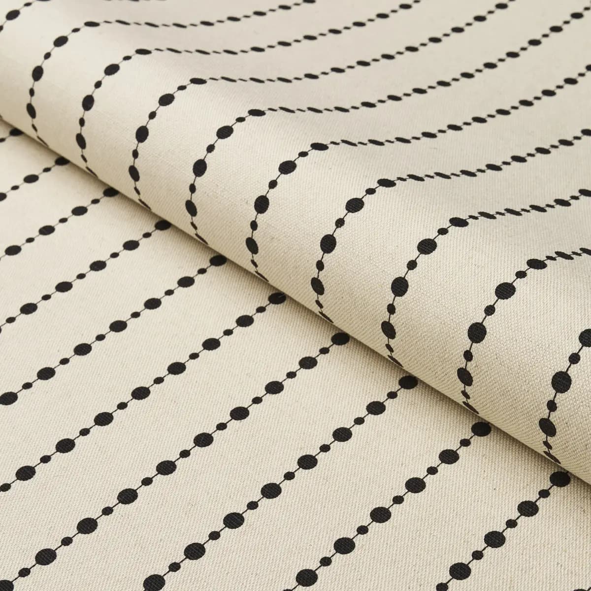 BEADED STRIPE_ BLACK AND CREAM