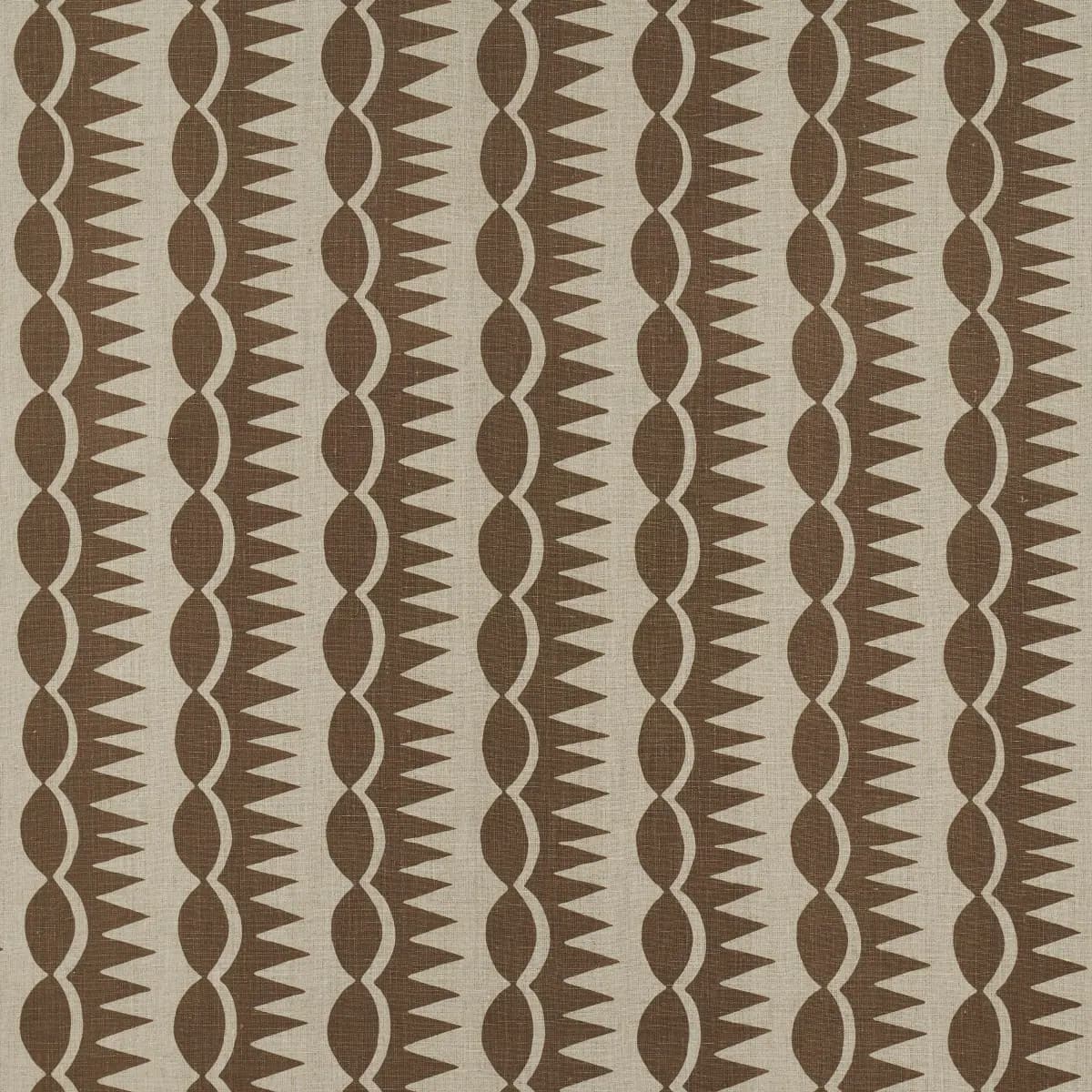DAGGER STRIPE_ BROWN ON NATURAL