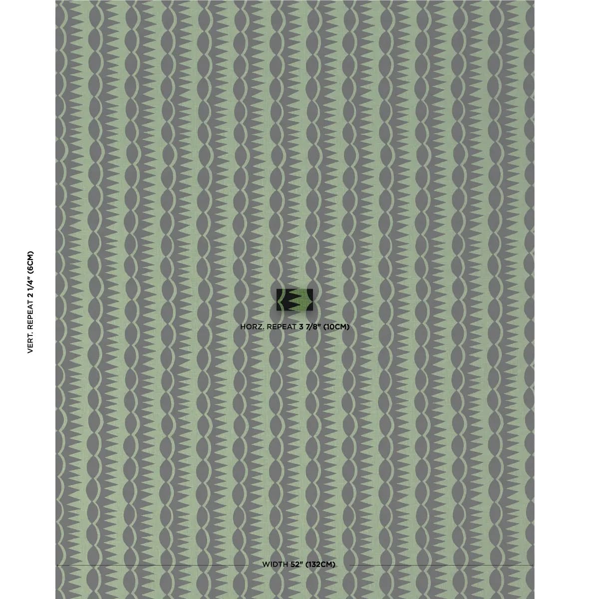 DAGGER STRIPE_ BLACK ON GREEN