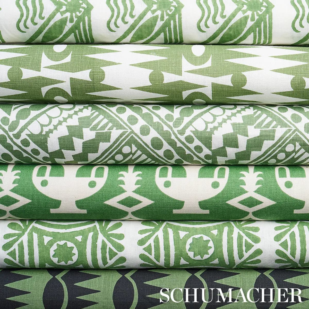 DAGGER STRIPE_ BLACK ON GREEN