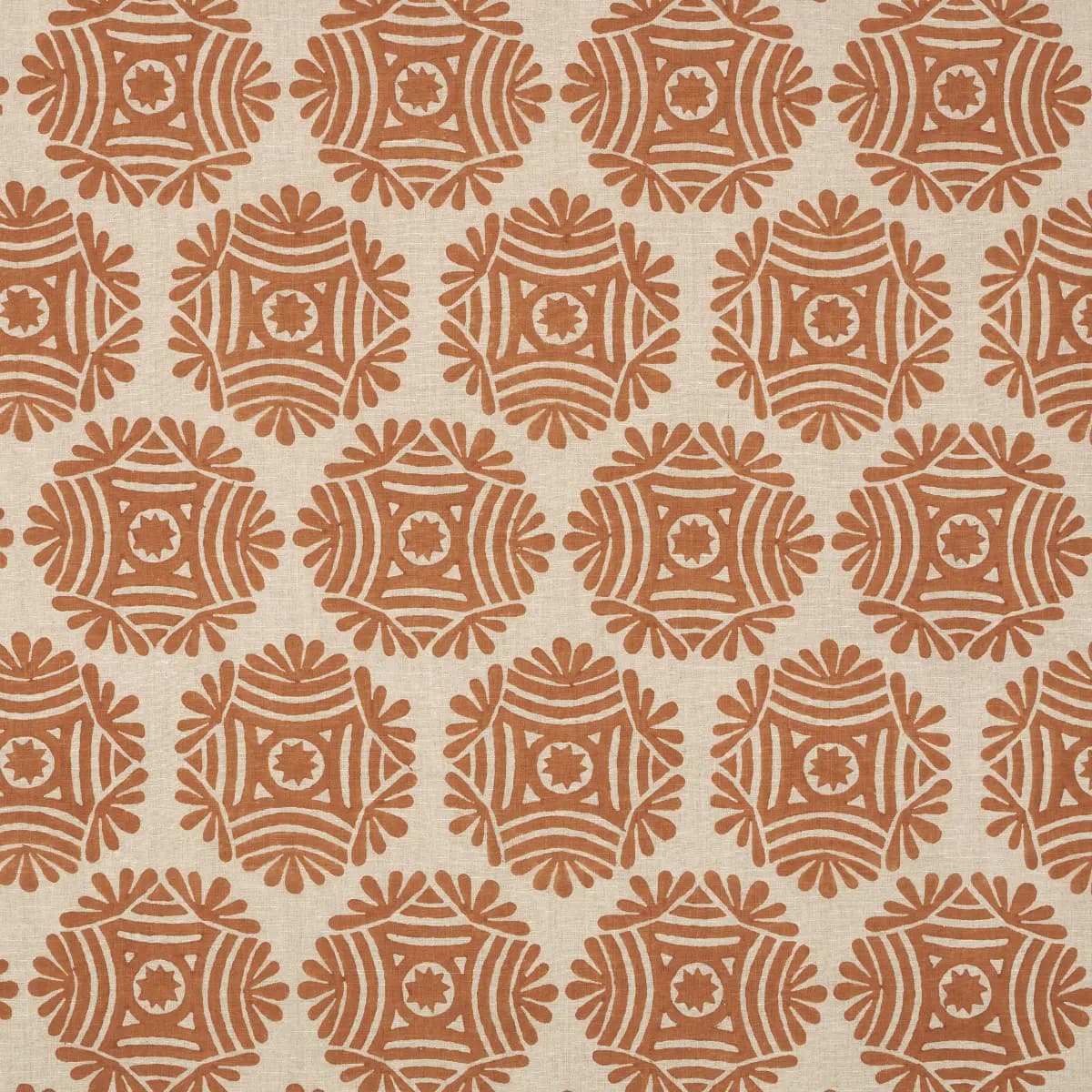 GILDED STAR BLOCK PRINT_ CINNAMON