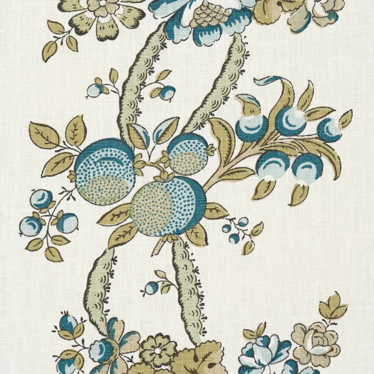 SYLVAIN FLORAL STRIPE_ TEAL