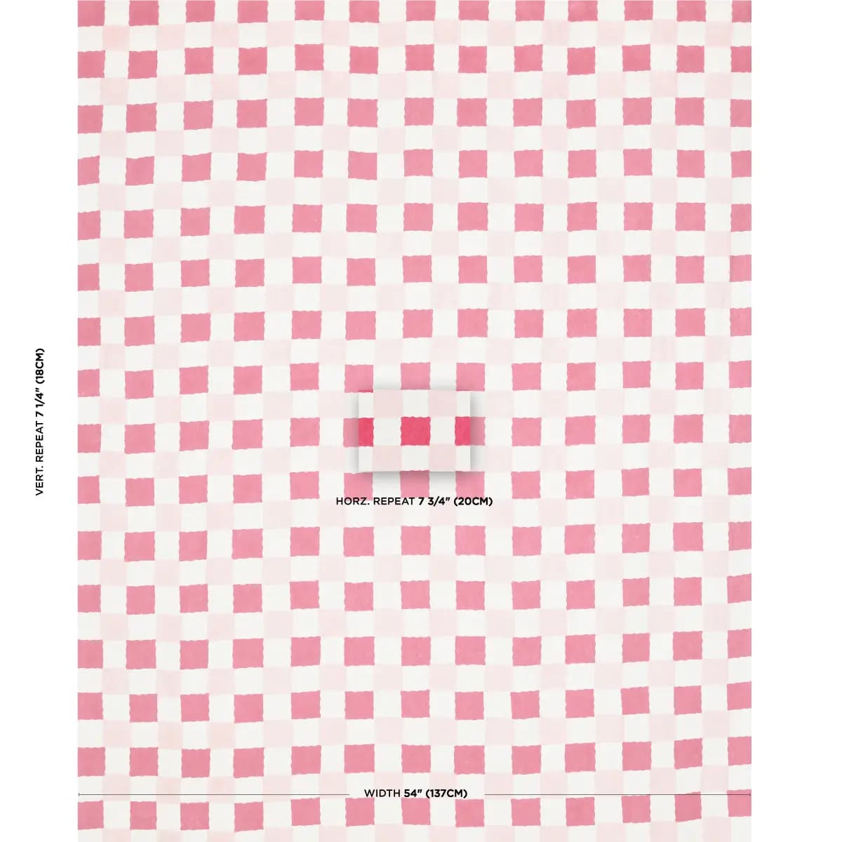 Chequer Hand Block Print_ PINKS