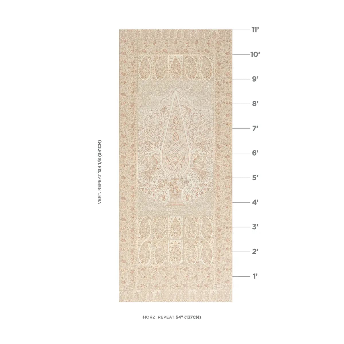 COLMERY PAISLEY PANEL_ PARCHMENT
