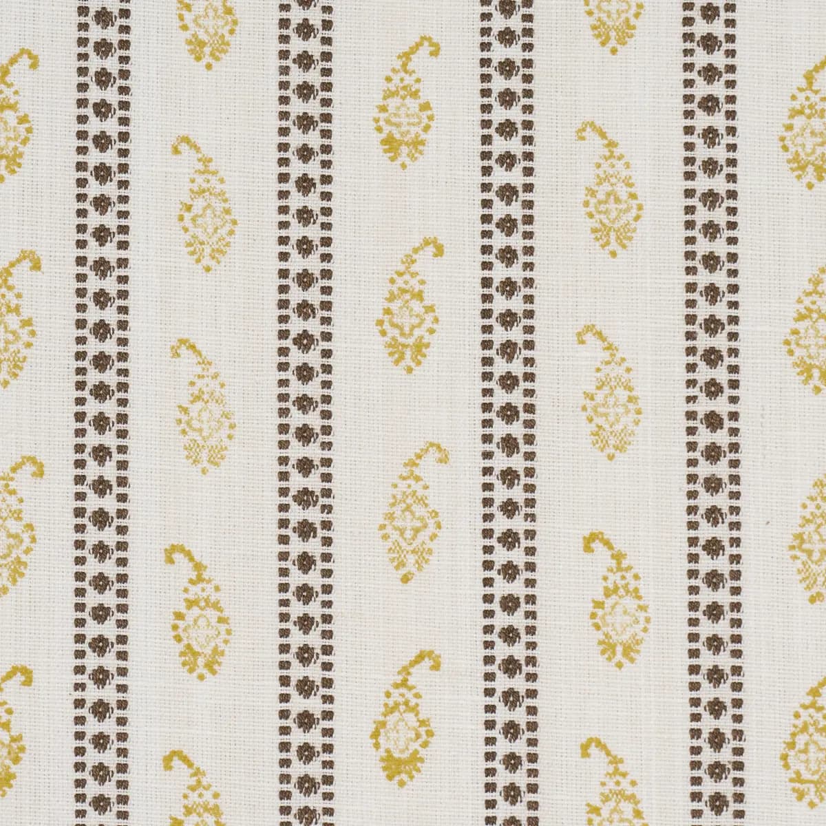 EDDIE WOVEN HAND BLOCK PRINT_ YELLOW