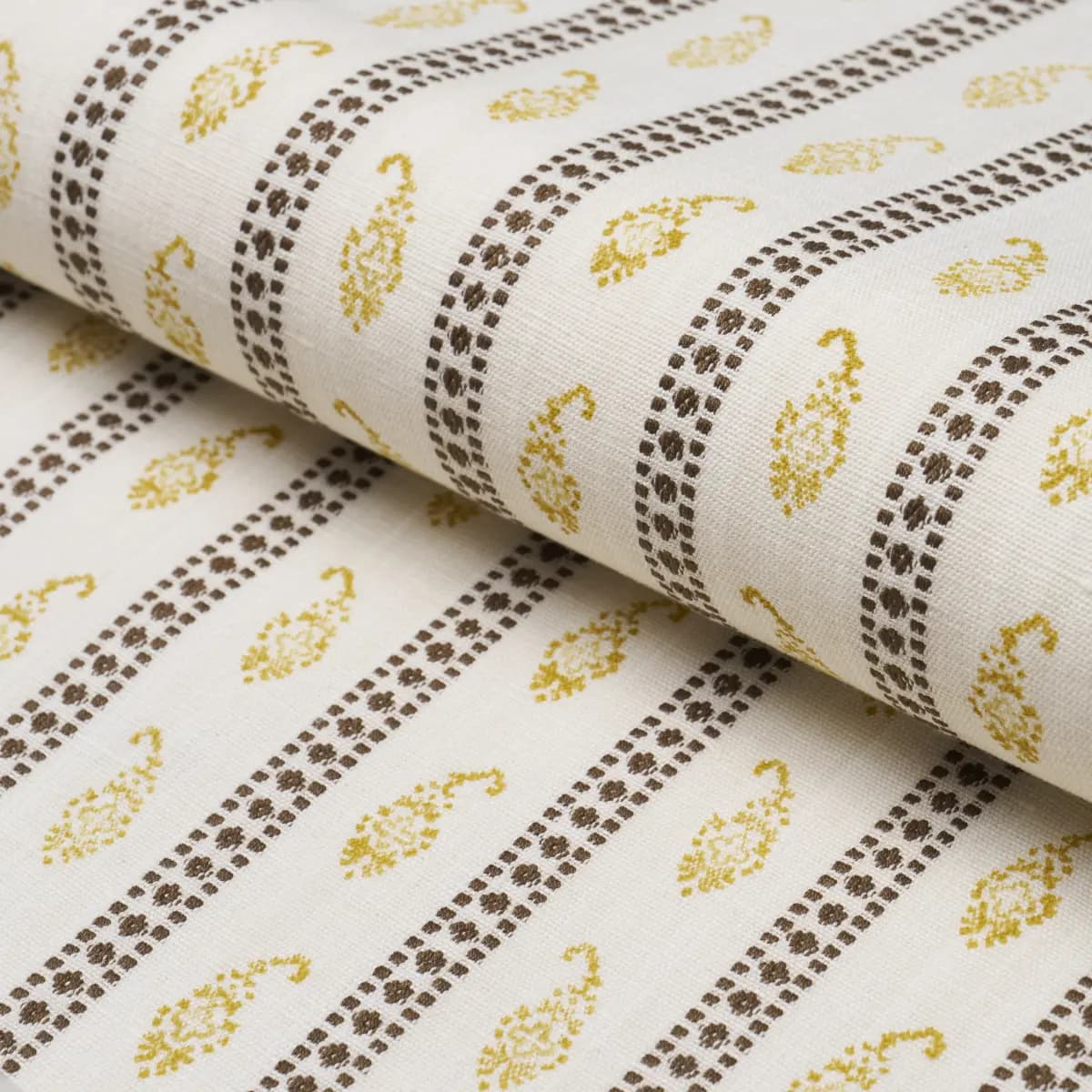 EDDIE WOVEN HAND BLOCK PRINT_ YELLOW