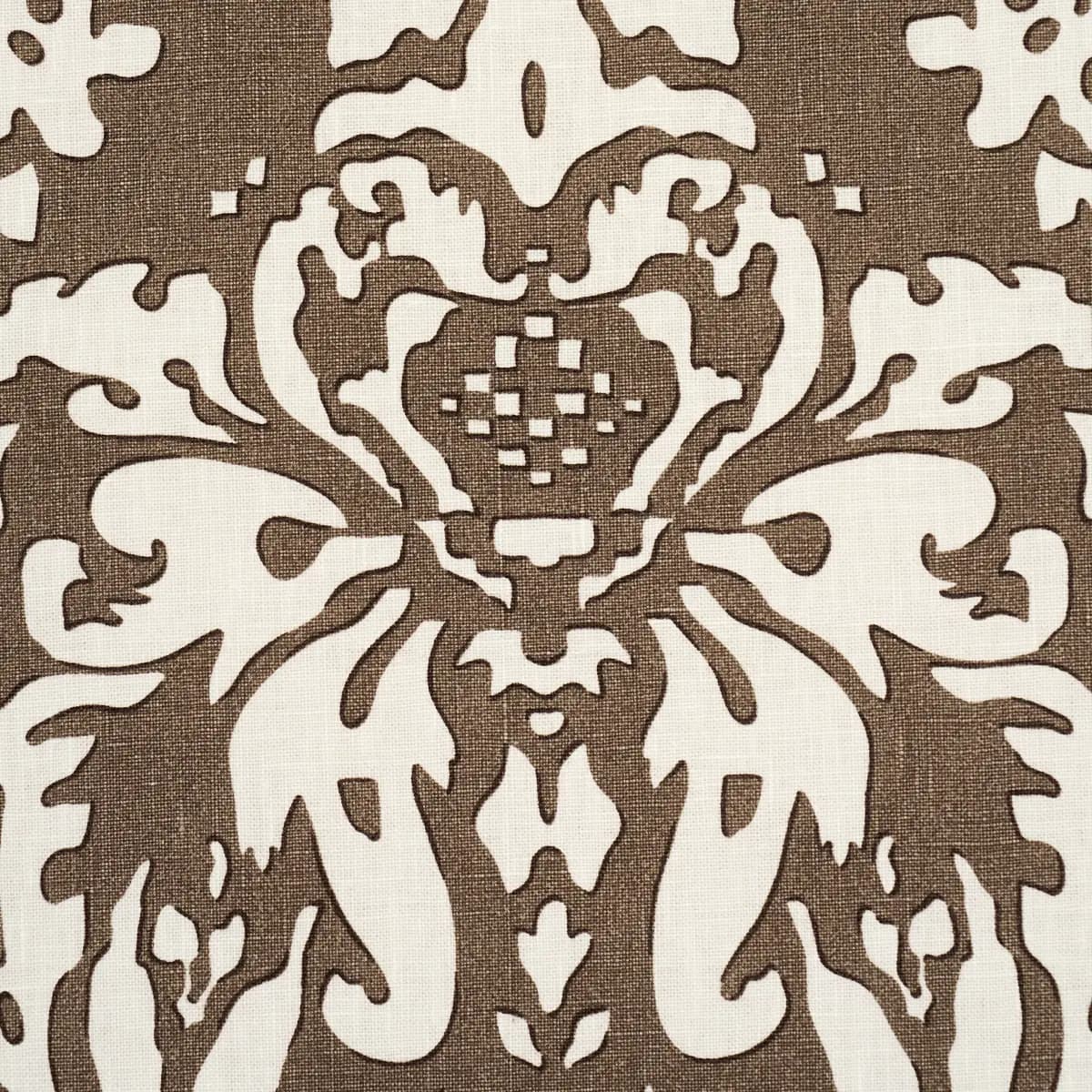 SUFFOLK DAMASK_ BROWN