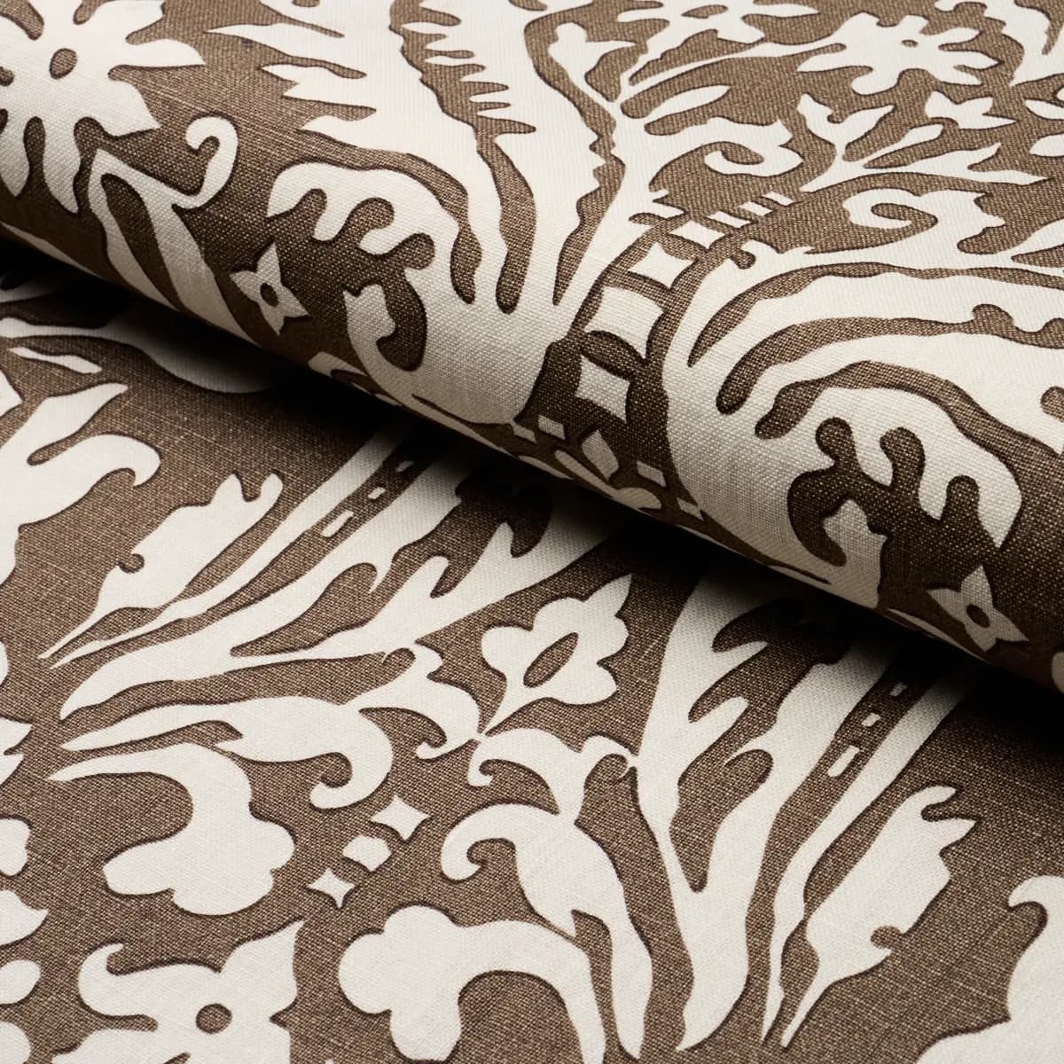 SUFFOLK DAMASK_ BROWN