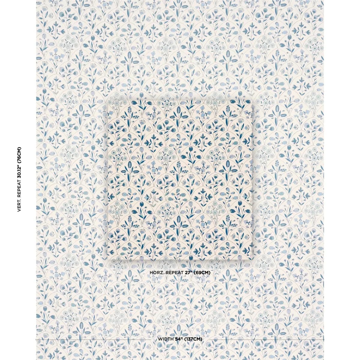 FRANCES FLORAL INDOOR/OUTDOOR_ BLUES