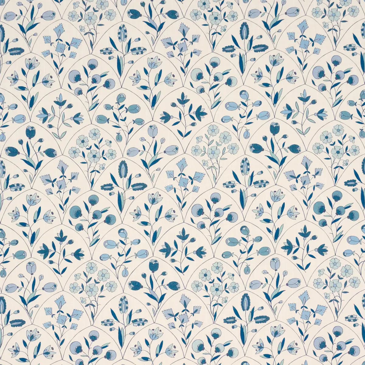 FRANCES FLORAL INDOOR/OUTDOOR_ BLUES