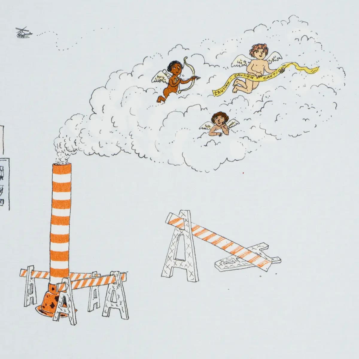 JOANA AVILLEZ'S STREET SCENES_ MULTICOLOR ON SKY BLUE