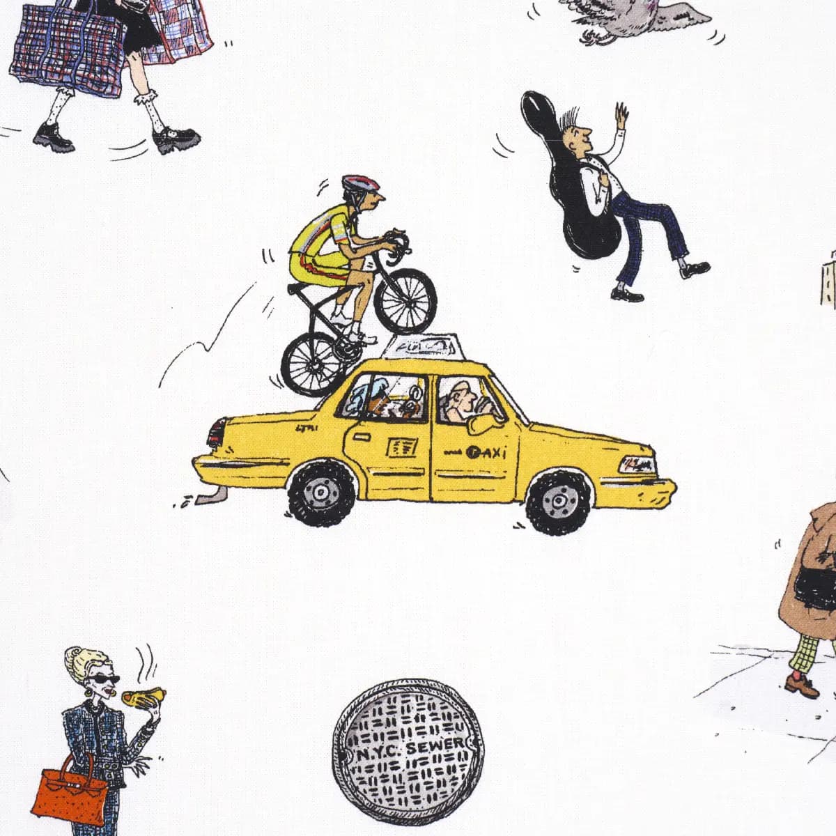 JOANA AVILLEZ'S STREET SCENES_ MULTICOLOR ON WHITE