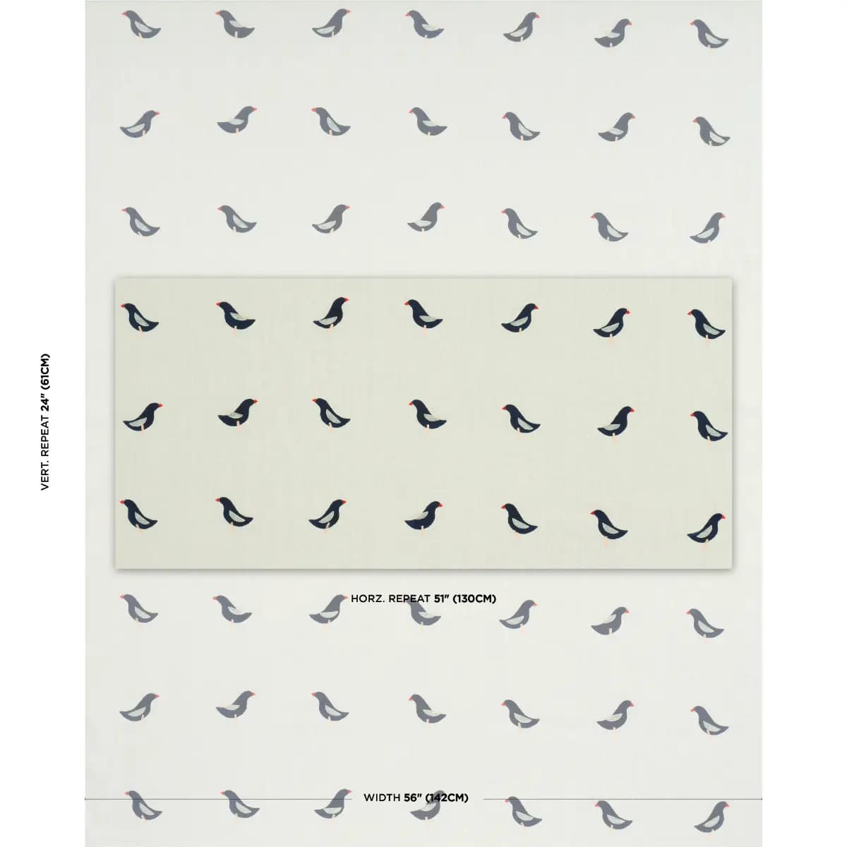 BIRDS HAND-BLOCK PRINT_ BLACK ON NATURAL